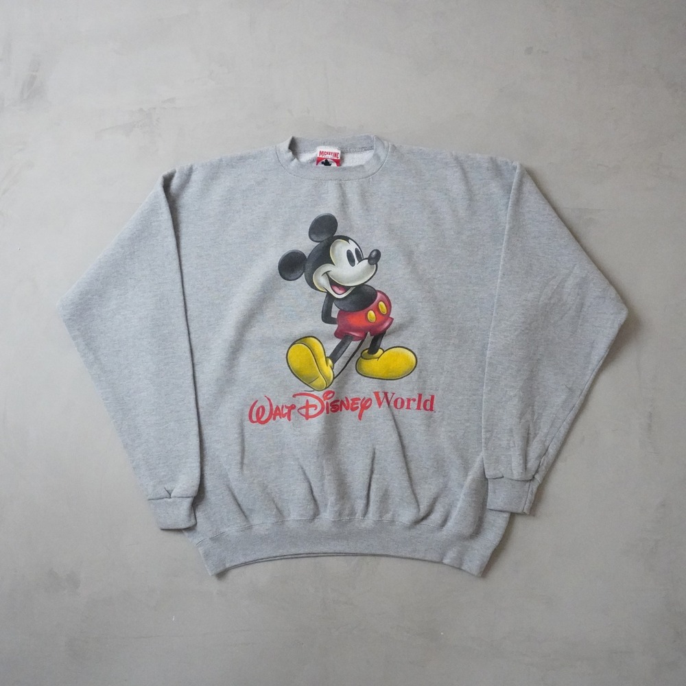 Vintage Mickey Inc Walt Disney World Sweatshirt XXL Mens 90s Gray Made In USA